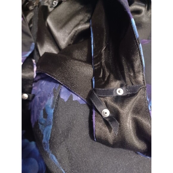 City Chic Black Floral Hydrangea Print Plus-size Fit And Flare Dress - Picture 5 of 13